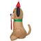 5ft. Airblown® Inflatable Christmas Dog with Santa Paws Sign